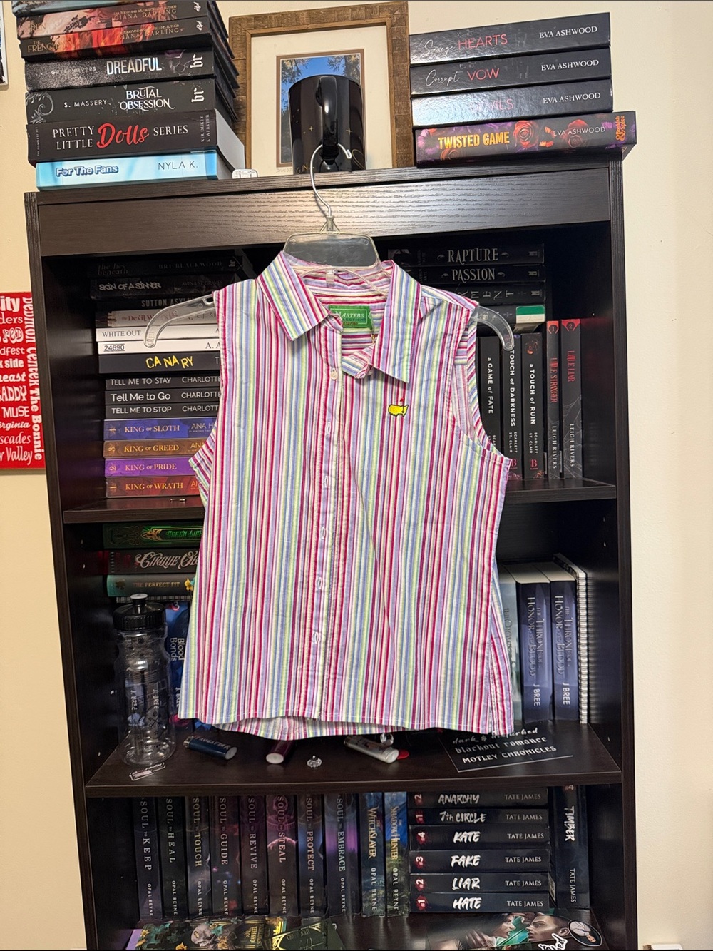 NWT Masters Collection Button-Up Sleeveless Blouse